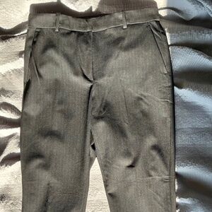 H&M Pinstripe tapered black-white trousers